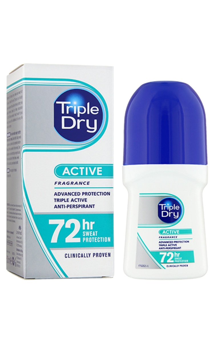 TRIPLE DRY TRIPLE DRY Active ātri žūstošs rullītis antiperspirants, 50ml 50 ml