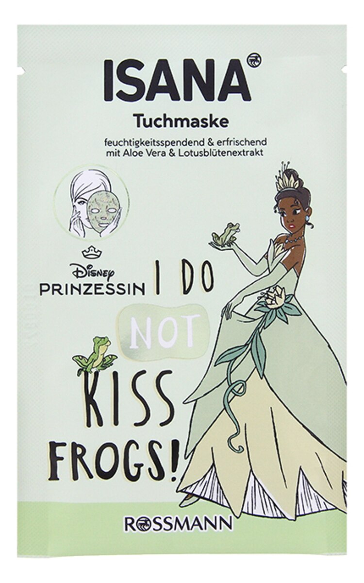 ISANA ISANA Disney I do not kiss frogs! auduma maska sejai, 1gab.