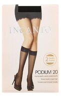 INCANTO Podium 20den гольфы, Nero, 2 пары