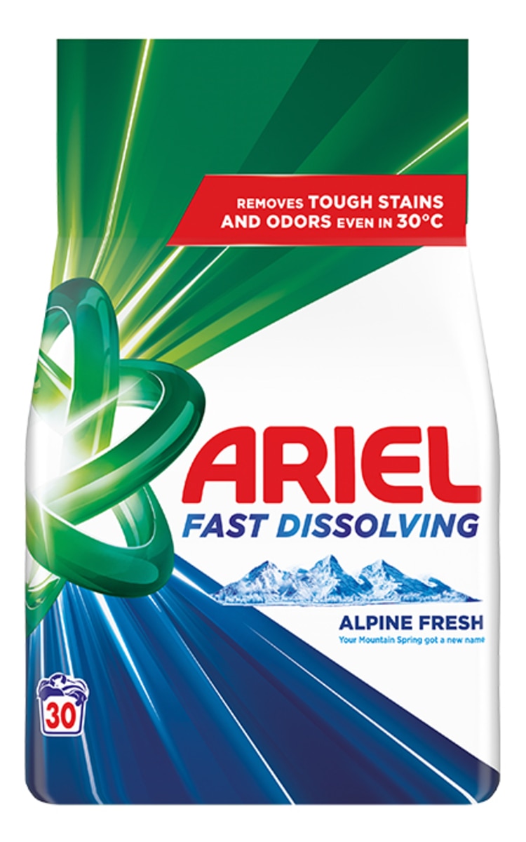 ARIEL ARIEL Mountain Spring veļas pulveris, 1.65kg