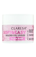 CLARESA Soft&Easy Builder Gel UV/LED гель для наращивания ногтей, Glam Pink, 12г