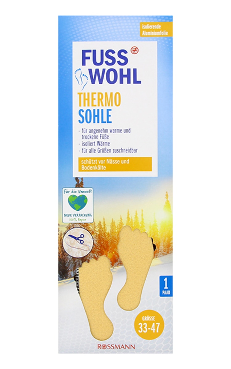 FUSS WOHL FUSS WOHL Стельки Thermo для обуви, размер 33-47, 1 пара