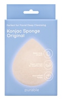 PURABLE Konjac Sponge - Original konjaka sejas attīrīšanas līdzeklis, 1gab.