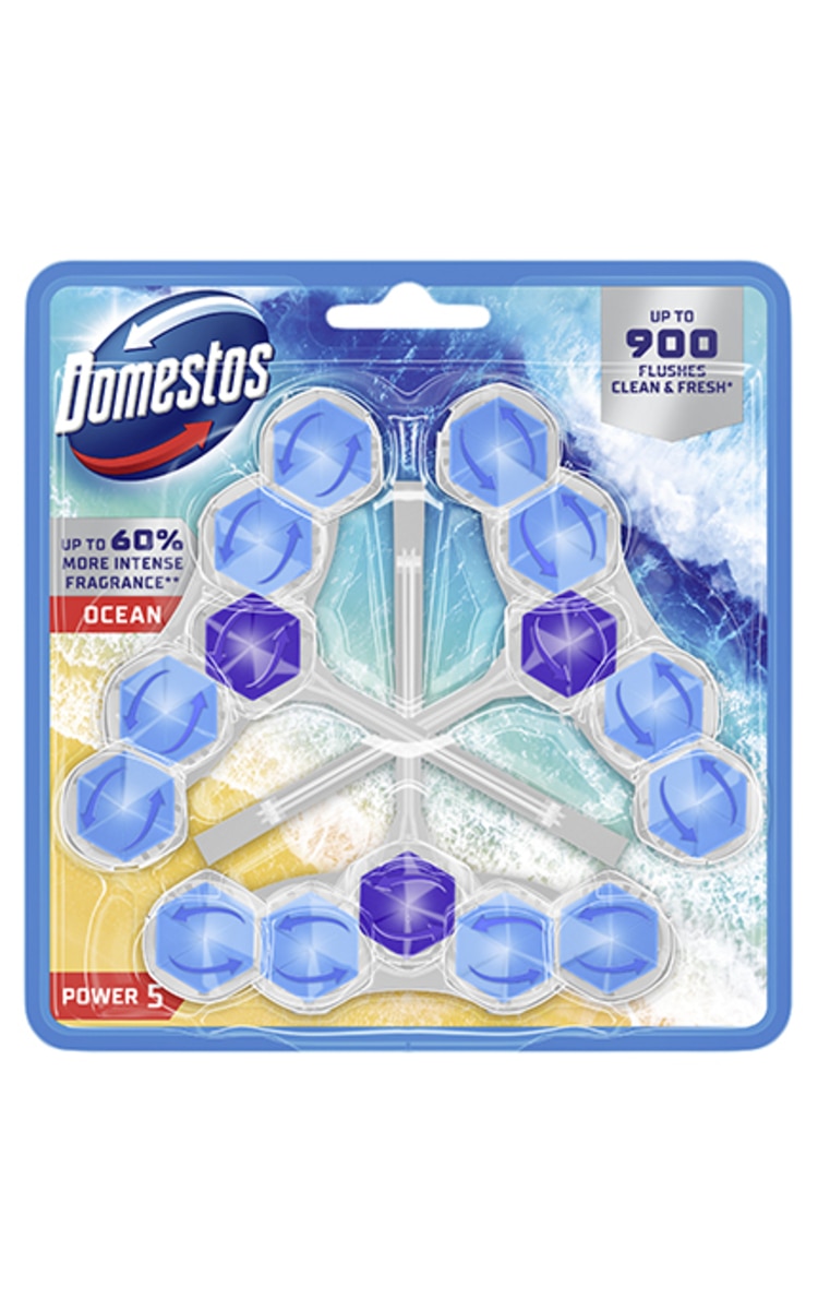 DOMESTOS DOMESTOS Power5 Trio Ocean туалетный блок, 3x50г