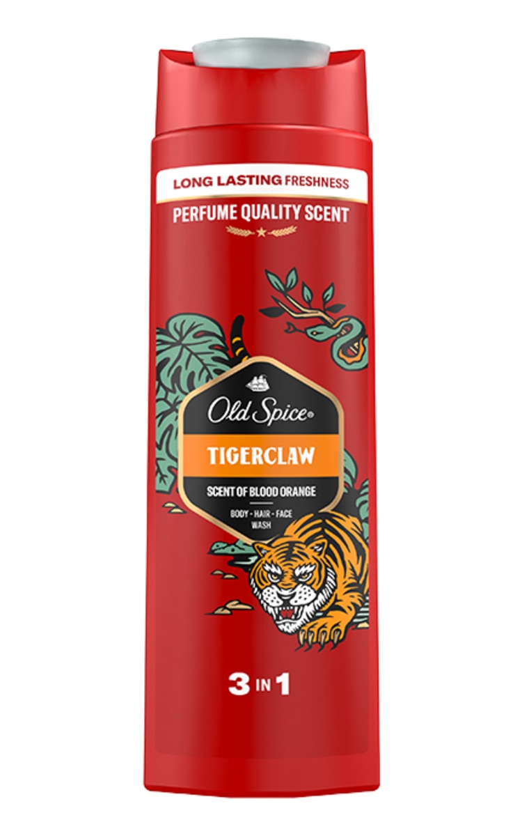 400 ml OLD SPICE  OLD SPICE Tiger Claw šampūns un dušas želeja, 400ml 