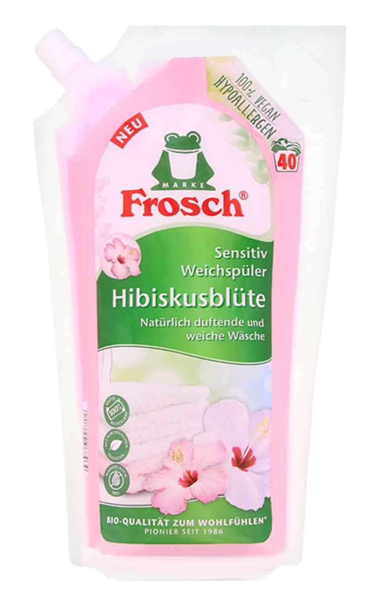 FROSCH FROSCH Sensitive veļas mīkstinātājs ar ķiršu ziedu smaržu, 1000ml