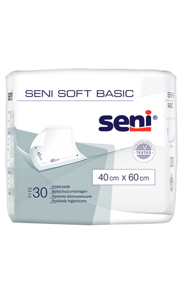 SENI SENI Soft Basic абсорбирующие пеленки, 40x60см, 30шт.