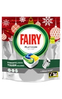 FAIRY Platinum Lemon Christmas and Winter kapsulas trauku mazgāšanas mašīnai, 100gab.