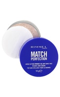 RIMMEL Match Perfection birstošais pūderis, 001 Translucent, 18g