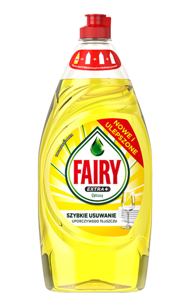 FAIRY FAIRY Extra+ Citrus trauku mazgāšanas līdzeklis, 900ml