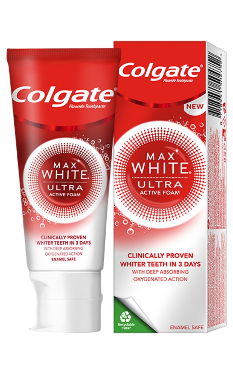 COLGATE COLGATE Max White Ultra Active Foam зубная паста, 50мл 50 мл