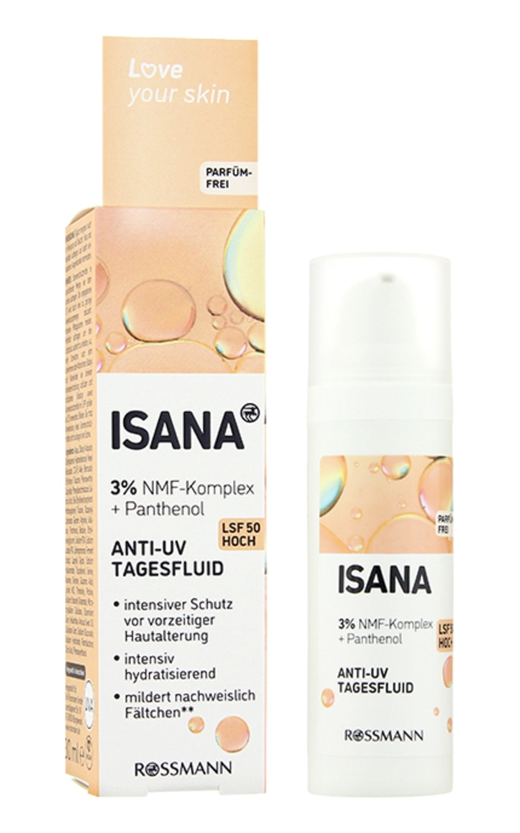 ISANA ISANA Anti-UV dienas fluīds ar SPF50, 30ml