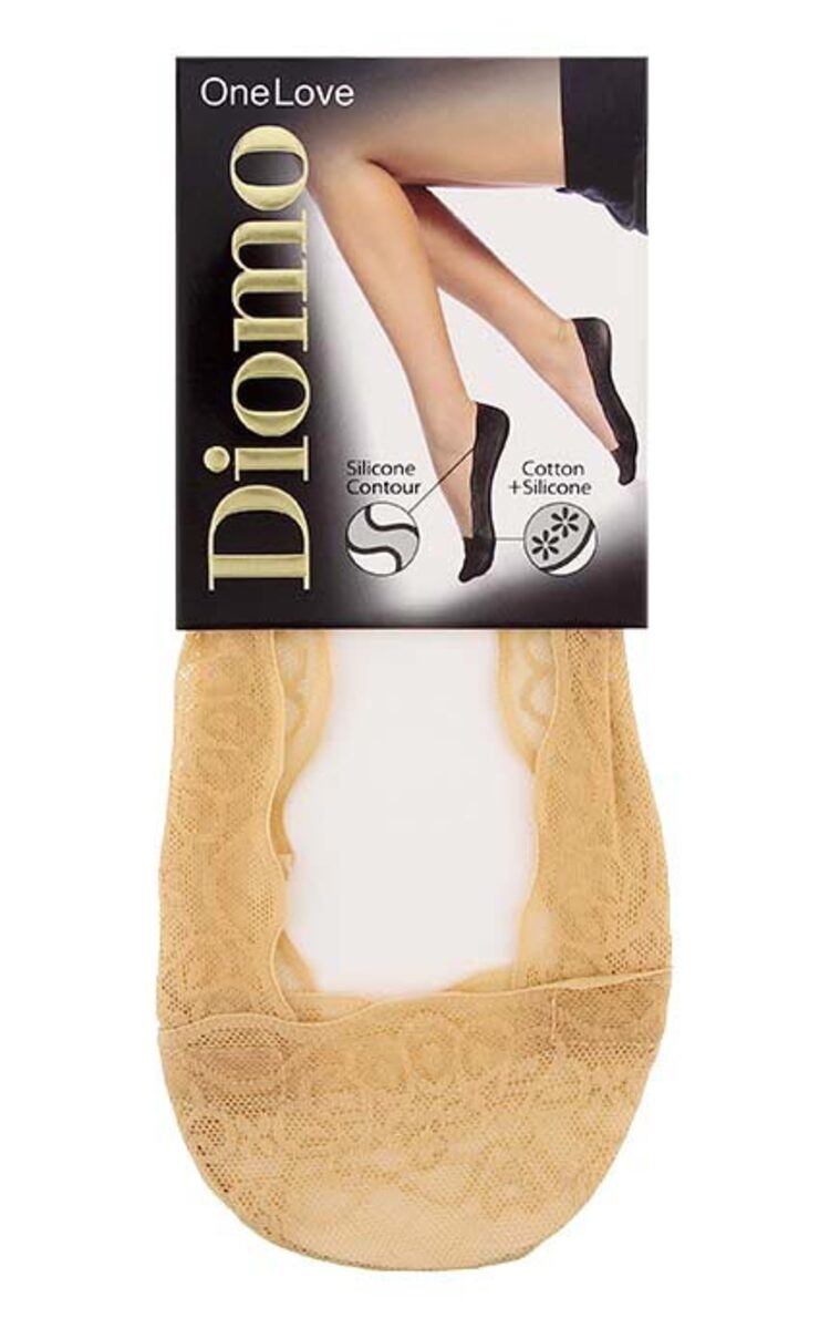 DIOMO DIOMO One Love sieviešu mežģīņu pēdiņas, Skin, 1 pāris DIOMO One Love sieviešu mežģīņu pēdiņas, Skin, 1 pāris