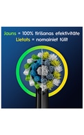 ORAL-B PRO Cross Action Black elektriskās zobu birstes rezerves uzgaļi, 2gab.