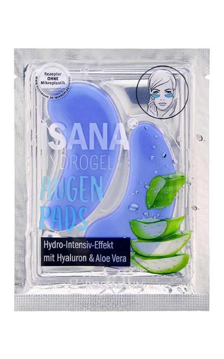 ISANA ISANA Hydrogel Aloe Vera acu spilventiņi, 1pāris 2 gab.