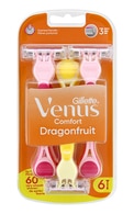  GILLETTE undefined GILLETTE Venus3 Dragonfruit vienreizējie sieviešu skuvekļi, 6gab.  