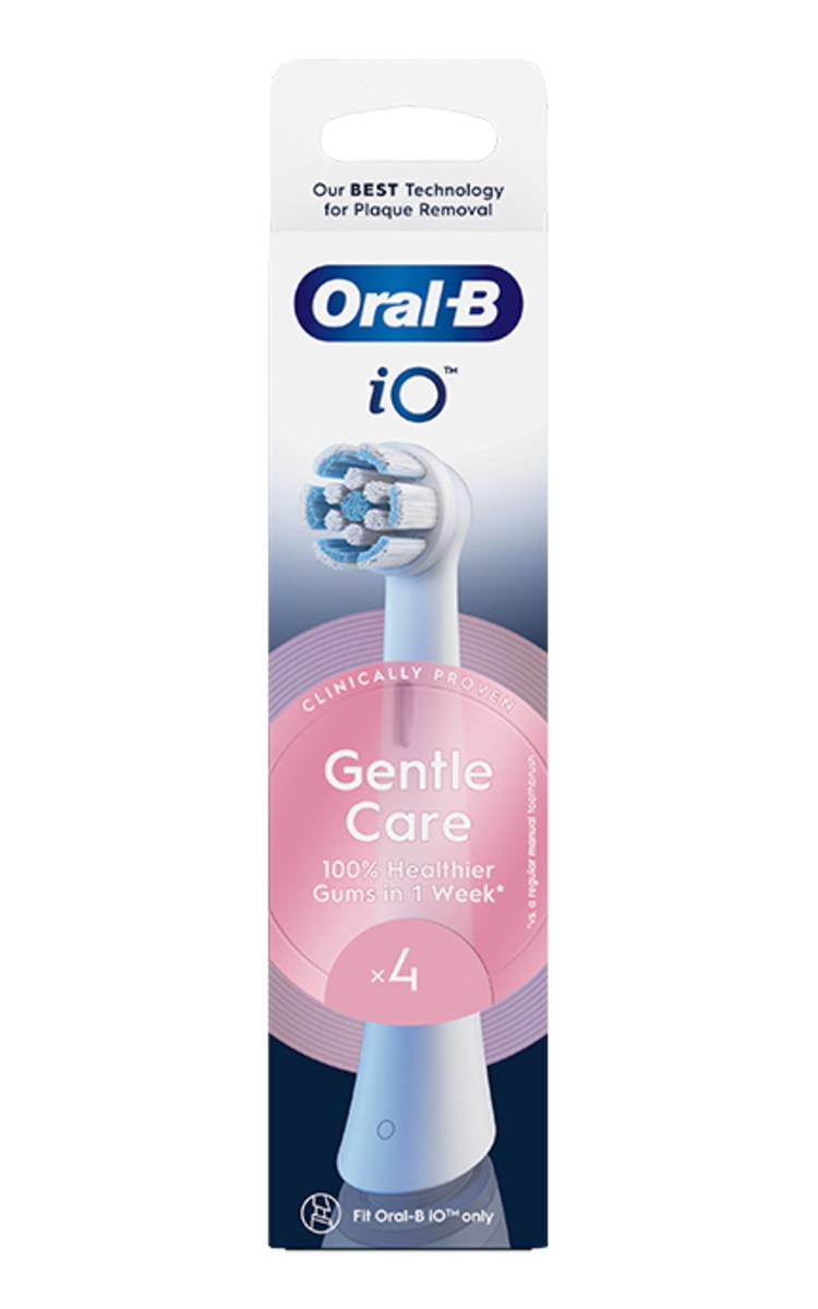 ORAL B ORAL-B iO Gentle Care, White, elektriskās zobu birstes uzgalis, 4gab.