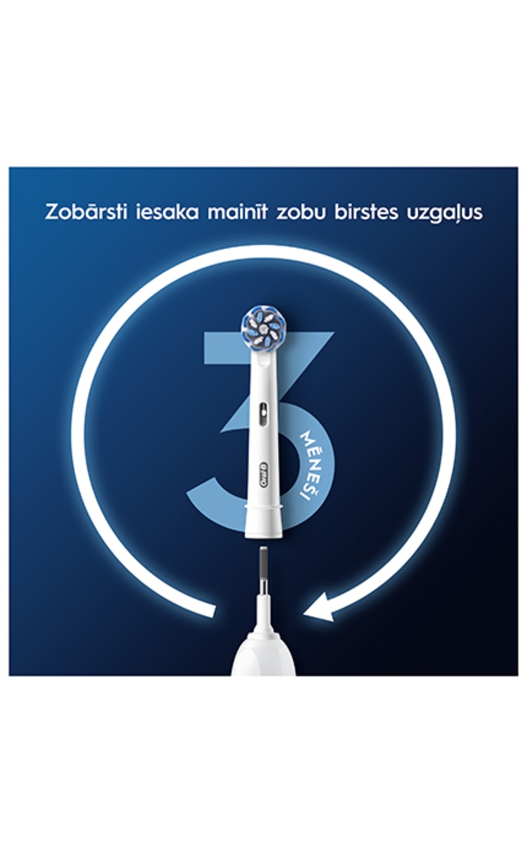 ORAL B ORAL-B PRO Sensitive Clean elektriskās zobu sukas uzgalis, 4gab. 4 gab.