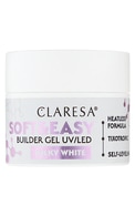 CLARESA Soft&Easy Builder Gel UV/LED гель для наращивания ногтей, Milky White, 12г