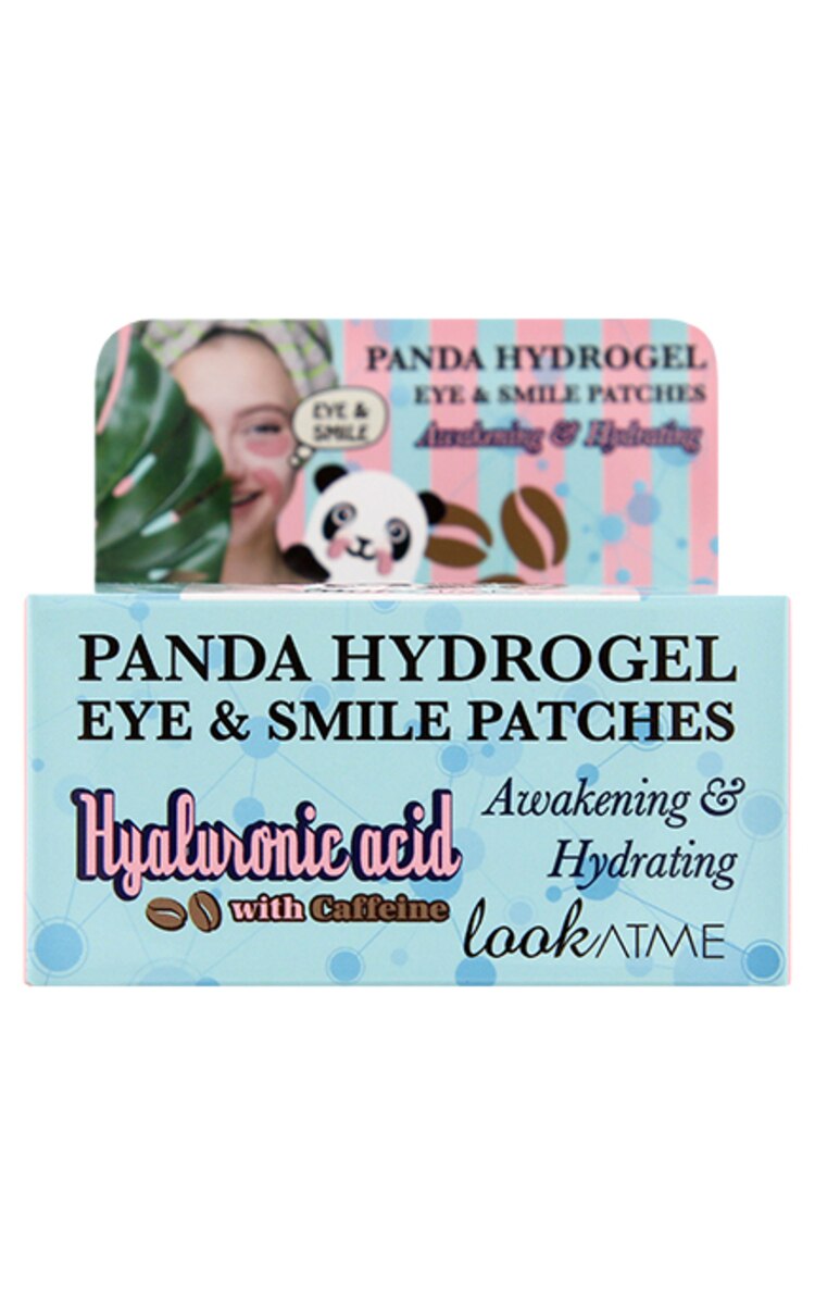 LOOK AT MY  LOOK AT ME Panda Hydrogel Eye&Smile maska ādai pa acīm un mutes kontūru, 30 pāri