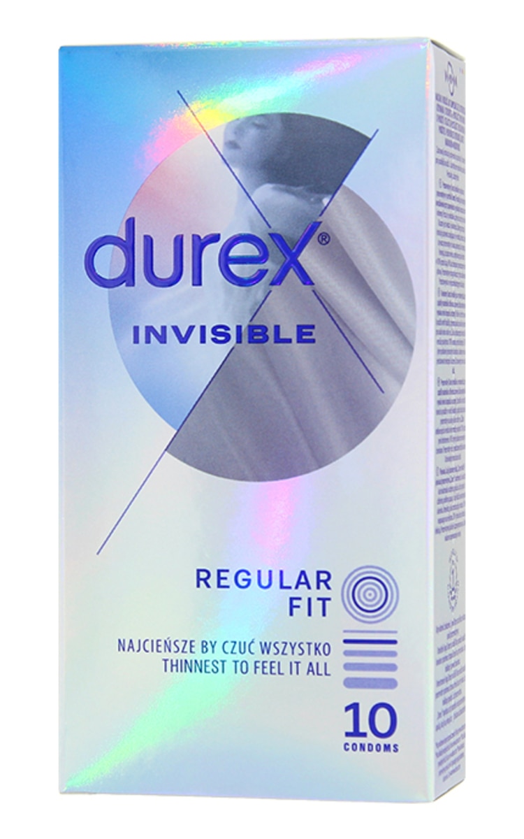 DUREX DUREX Invisible prezervatīvi, 10gab. 10 gab.