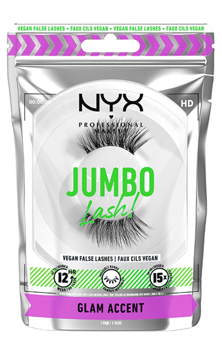 NYX PROFESSIONAL MAKEUP NYX PROFESSIONAL MAKEUP Jumbo Lash! mākslīgās skropstas, 06 Glam Accent 1 gab.