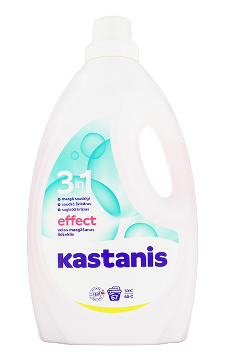 KASTANIS KASTANIS 3in1 Effect veļas mazgāšanas līdzeklis, 2700ml