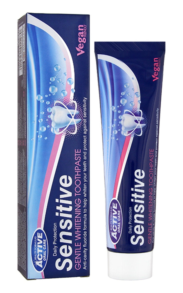 BEAUTY FORMULAS BEAUTY FORMULAS Active Sensitive Gentle Whitening zobu pasta, 100ml 100 ml