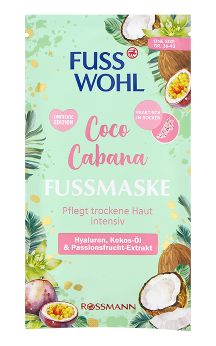 FUSS WOHL FUSSWOHL Coco Cabana маска для стоп, 1пара