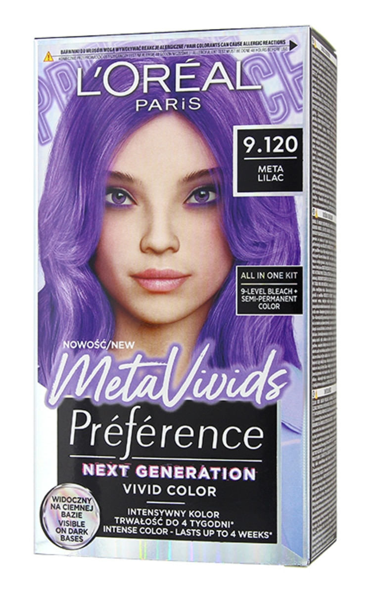 PREFERENCE MetaVivids краска для волос, 9.120 Meta Lilac