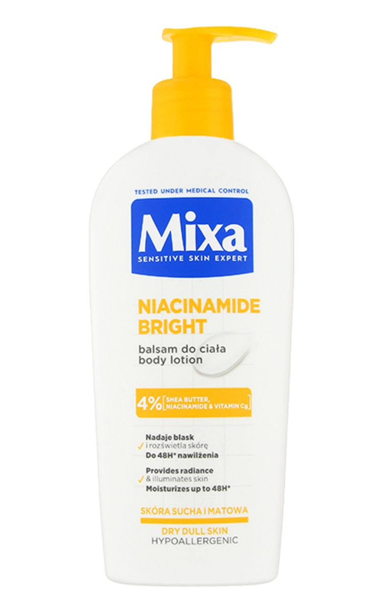 MIXA MIXA Niacinamide Bright Увлажняющий и осветляющий лосьон для тела, 250мл