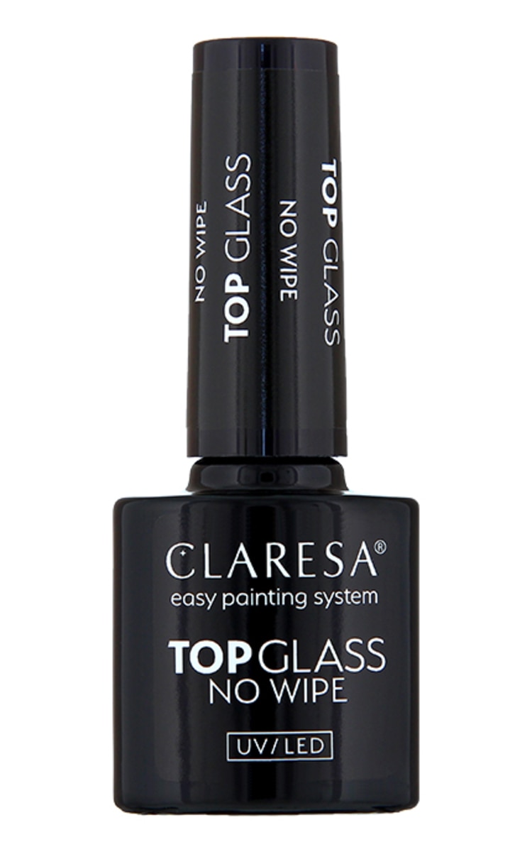 CLARESA CLARESA Top Glass No Wipe верхнее покрытие для гель-лака, 5г 1 шт