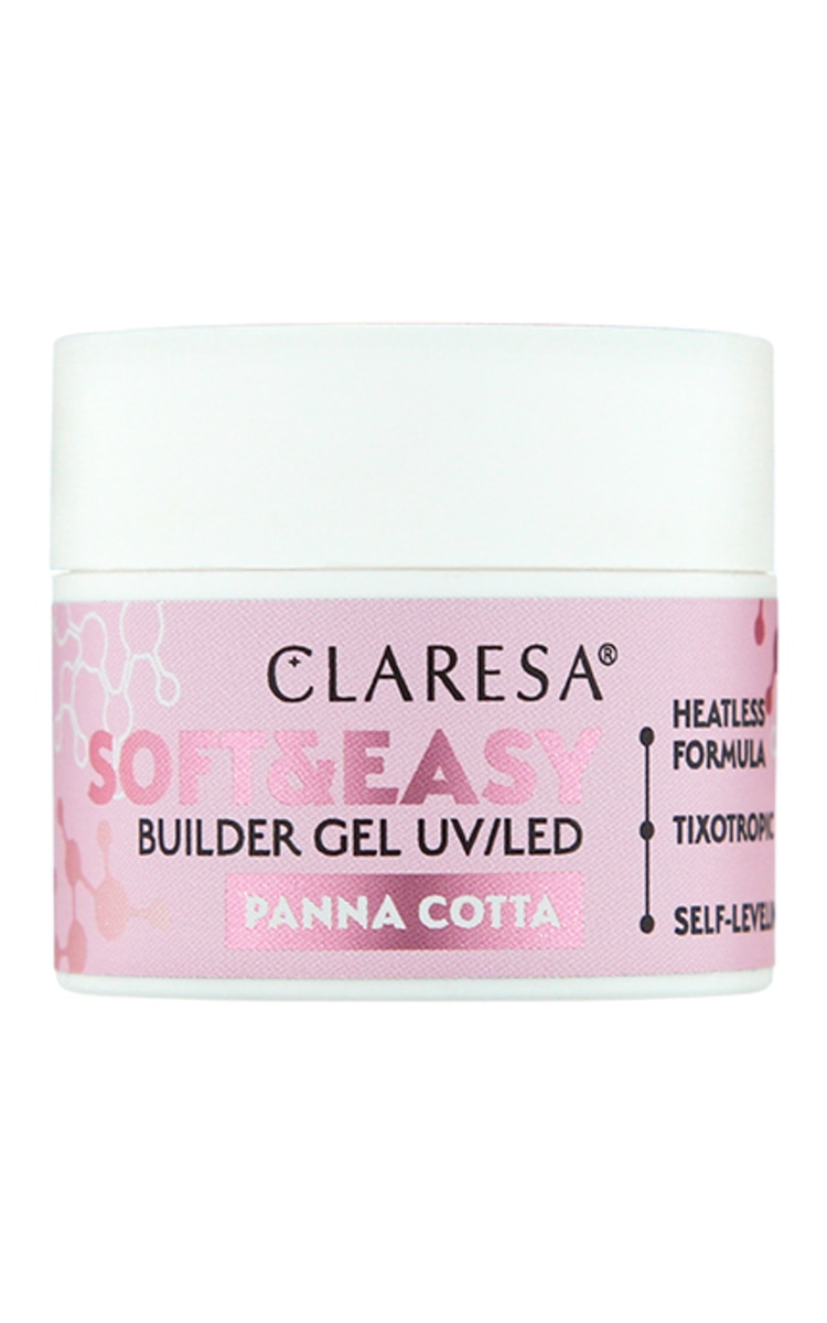 CLARESA CLARESA Soft&Easy Builder Gel UV/LED гель для наращивания ногтей, Panna Cotta, 12г Panna Cotta