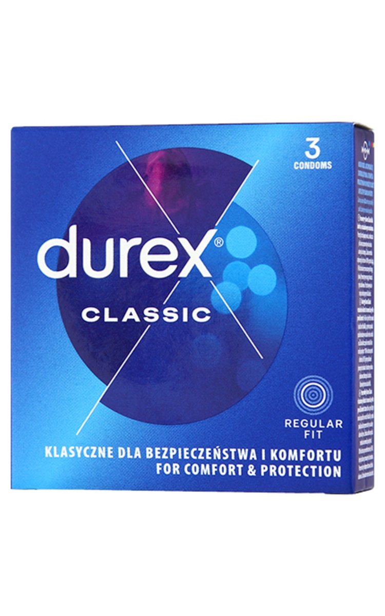 DUREX DUREX Classic prezervatīvi,3gab. 3 gab.