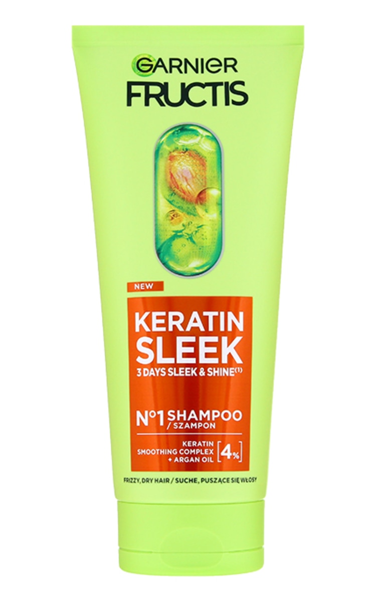 FRUCTIS FRUCTIS Keratin Sleek шампунь для пушащихся и сухих волос, 200мл