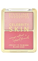  EVELINE undefined EVELINE Celebrity Skin Duo vaigu sārtums, 01 Soft Harmony, 8g  