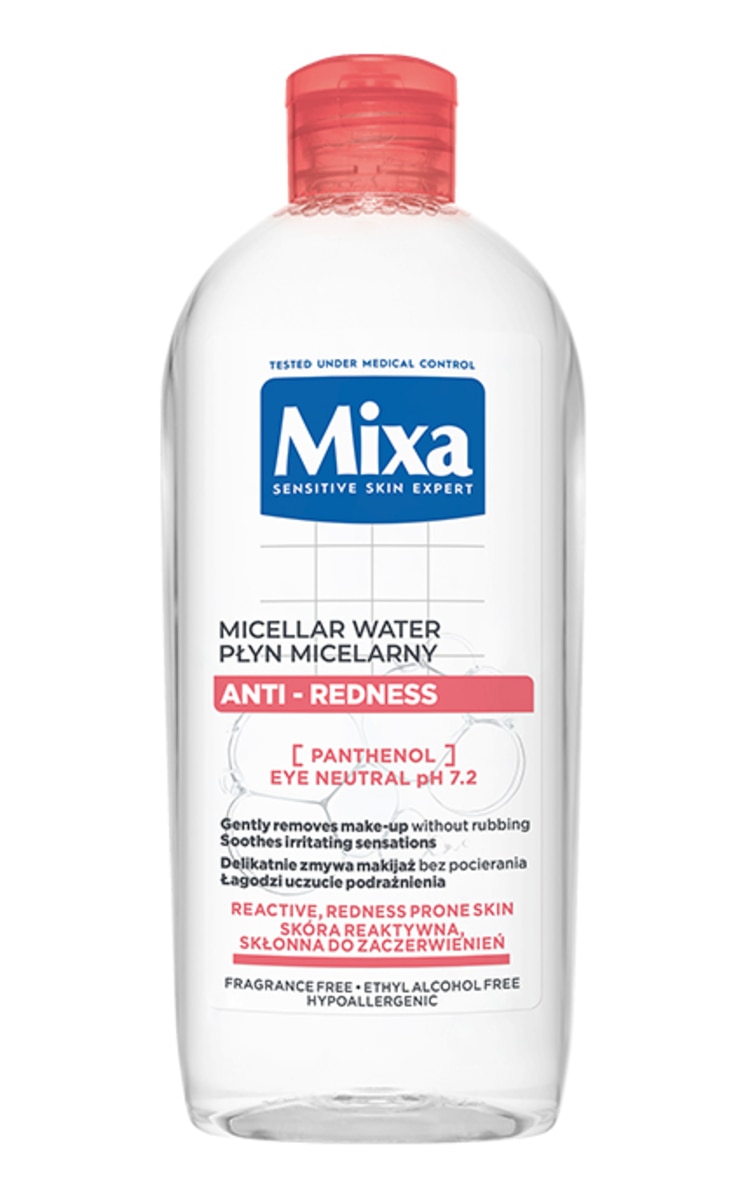 MIXA MIXA Anti-Redness micelārais ūdens pret apsārtumu, 400ml 400 ml