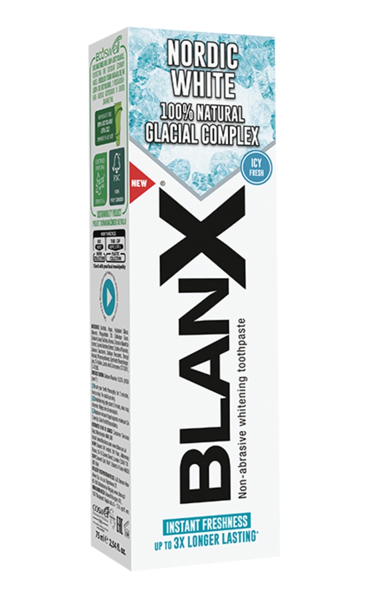 BLANX BLANX Nordic White zobu pasta, 75ml 75 ml