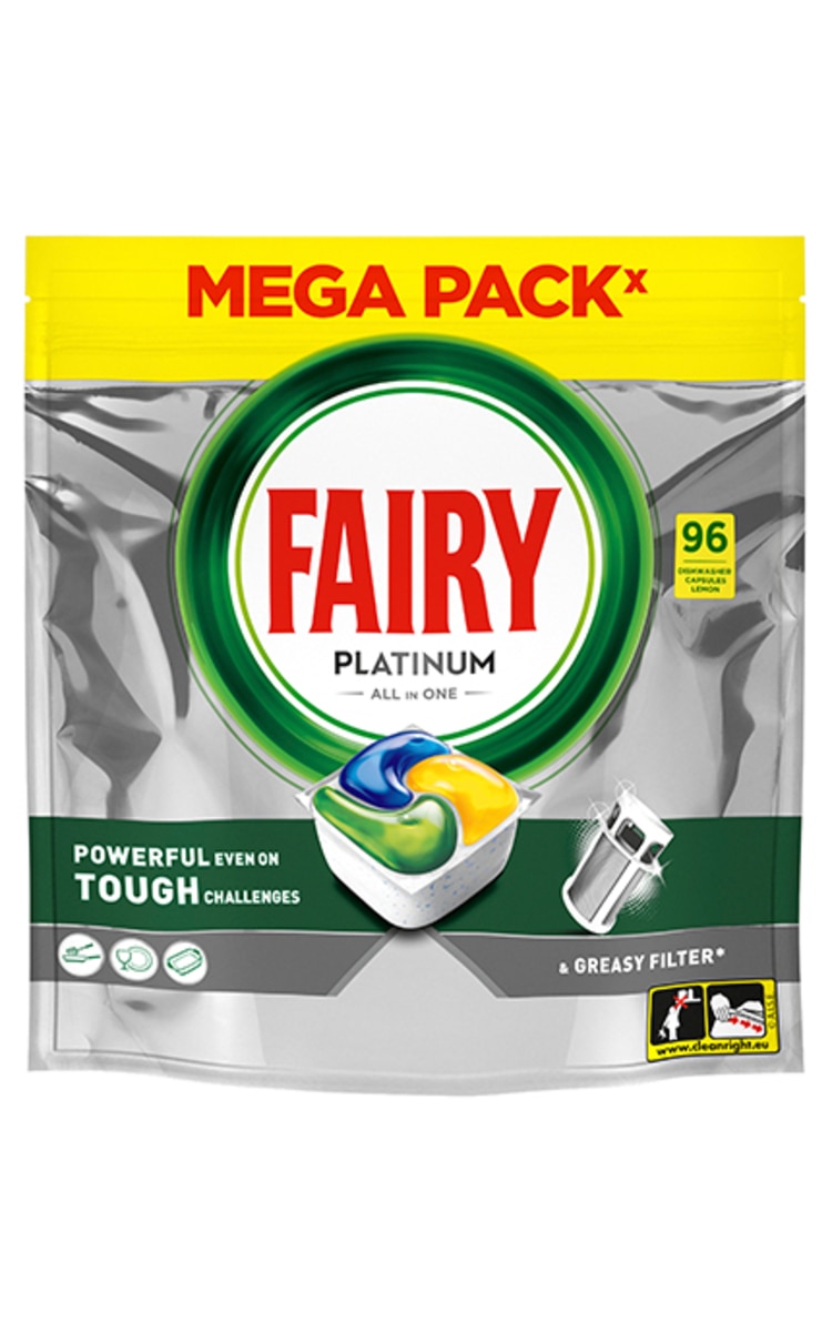 FAIRY FAIRY Platinum Lemon trauku mazgāšanas kapsulas, 96gab.