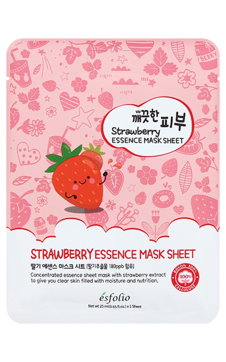 ESFOLIO ESFOLIO Strawberry Essence auduma maska sejai, 25ml 1 gab.