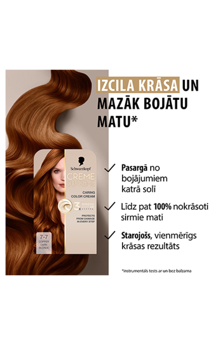CRÈME SUPREME краска для волос, 7-7 Copper Blonde