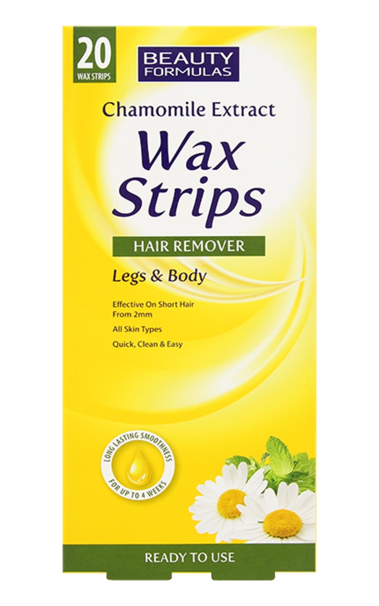 BEAUTY FORMULAS BEAUTY FORMULAS Chamomile aukstā vaska strēmeles, 20gab.