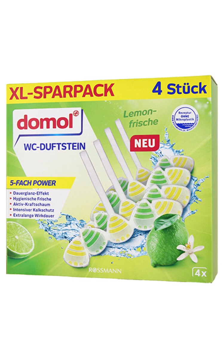 DOMOL DOMOL Citrus Fresh tualetes atsvaidzinātājs, 4x55g 4 gab.