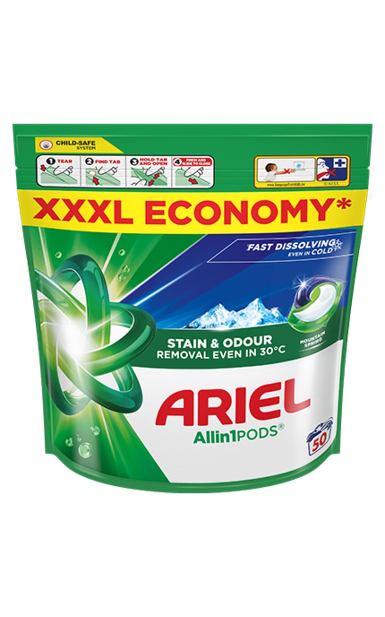 ARIEL ARIEL Mountain Spring капсулы для стирки белья, 50шт.
