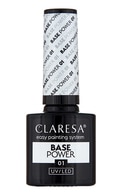 CLARESA Base Power основа для гель-лака, 01 - transparent, 5г