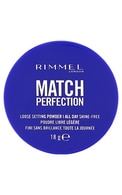 RIMMEL Match Perfection birstošais pūderis, 001 Translucent, 18g