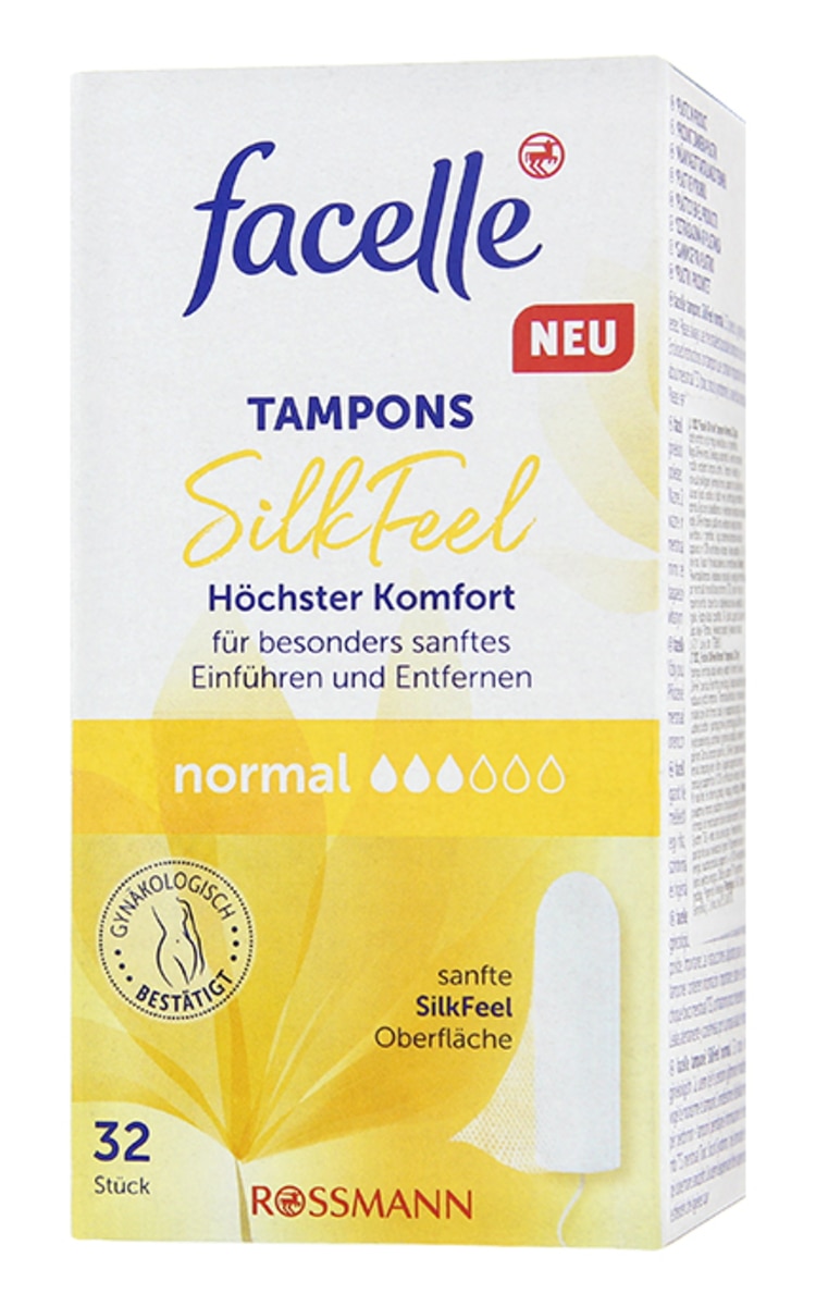 FACELLE FACELLE SilkFeel Comfort Normal tamponi, 32gab. 32 gab.