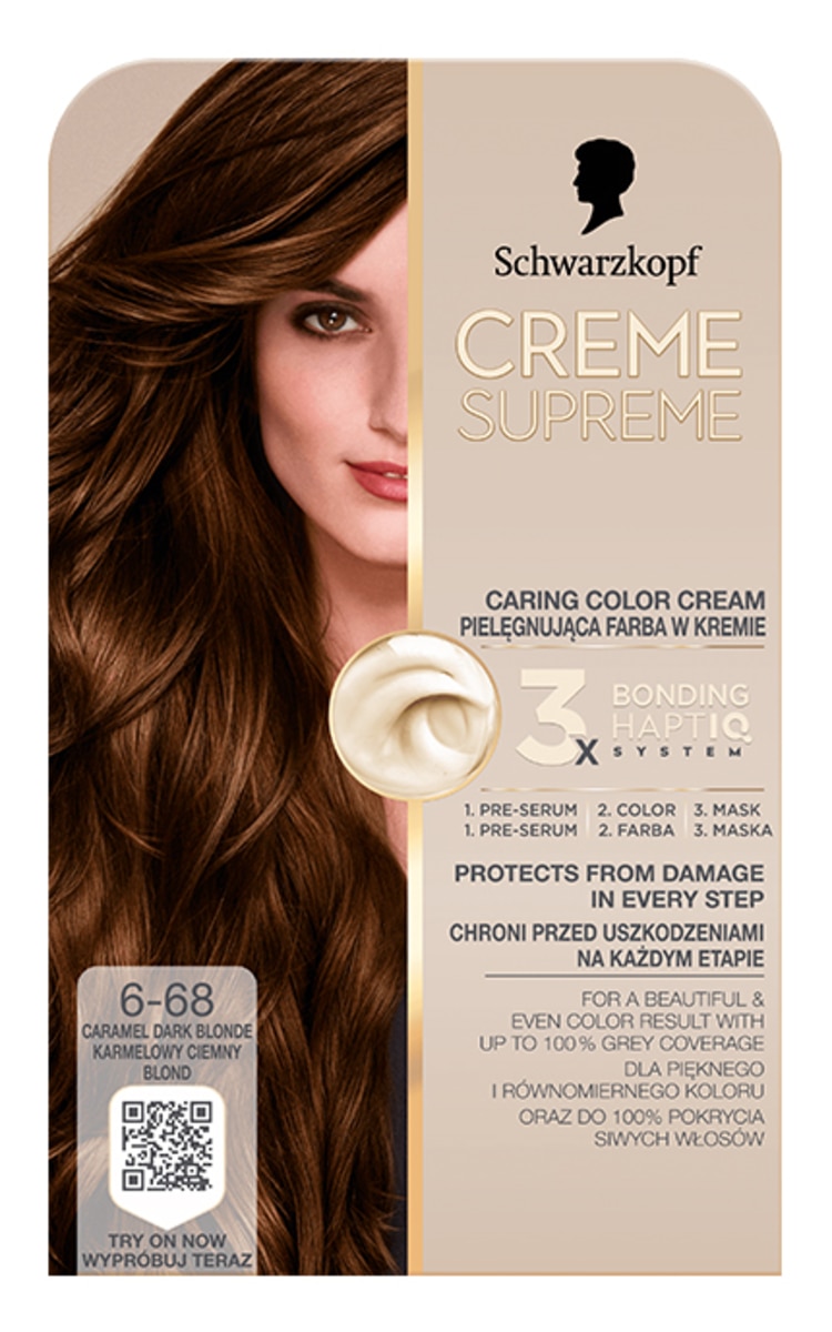 CRÈME SUPREME краска для волос, 6-68 Caramel Dark Blonde