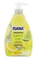 ISANA Lemon&Lime šķidrās krēmziepes, 500ml ISANA undefined ISANA Lemon&Lime šķidrās krēmziepes, 500ml