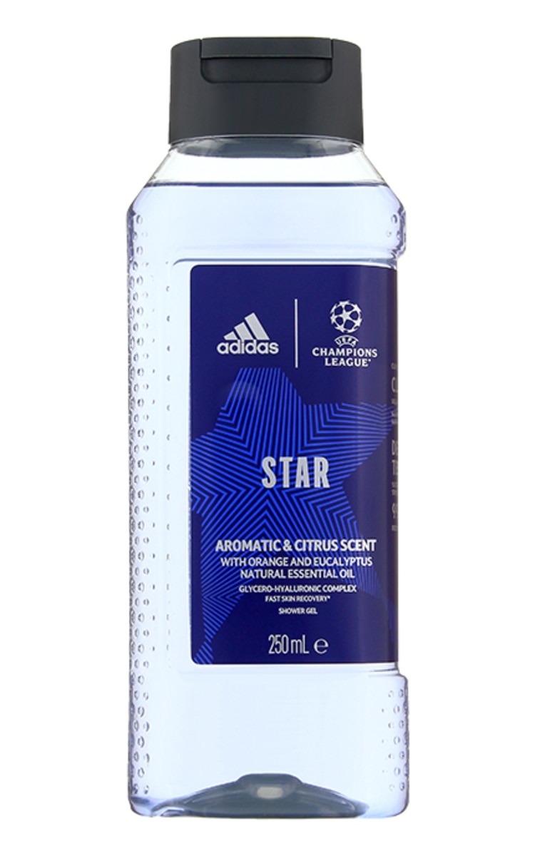 ADIDAS MEN ADIDAS MEN UEFA N°10 Star dušas želeja vīriešiem, 250ml 250 ml